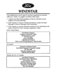 Ford Windstar Owners Manual