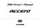 Hyundai Accent Owner`s Manual