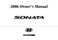Hyundai Sonata Owner`s Manual
